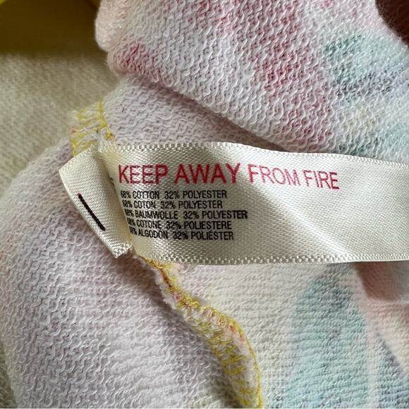 Anthropologie Daily practice cropped floral sweatshirt sz S - Picture 5 of 6